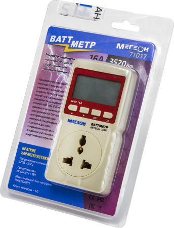 Ваттметр МЕГЕОН 71017 купить по низкой цене | МАКСПРОФИТ