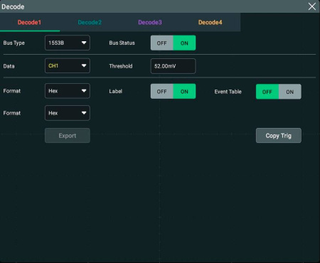Программная опция запуска и декодирования сигналов шин последовательной передачи данных стандарта MIL-STD-1553 RIGOL DS80000-AEROA купить по низкой цене | МАКСПРОФИТ